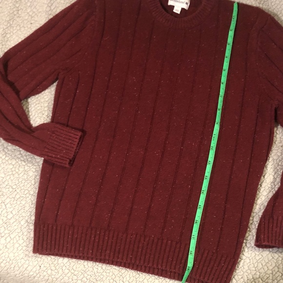 Saddlebred Men's Burgundy Crewneck Sweater - Picture 5 of 6